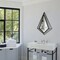 Uniquewise Decorative Metal Wall Mounted Modern Mirror - Perfect for Living Room, Bedroom, Bathroom Vanity, Entryway, or Hallway, Adding Elegance and Charm to Your Space